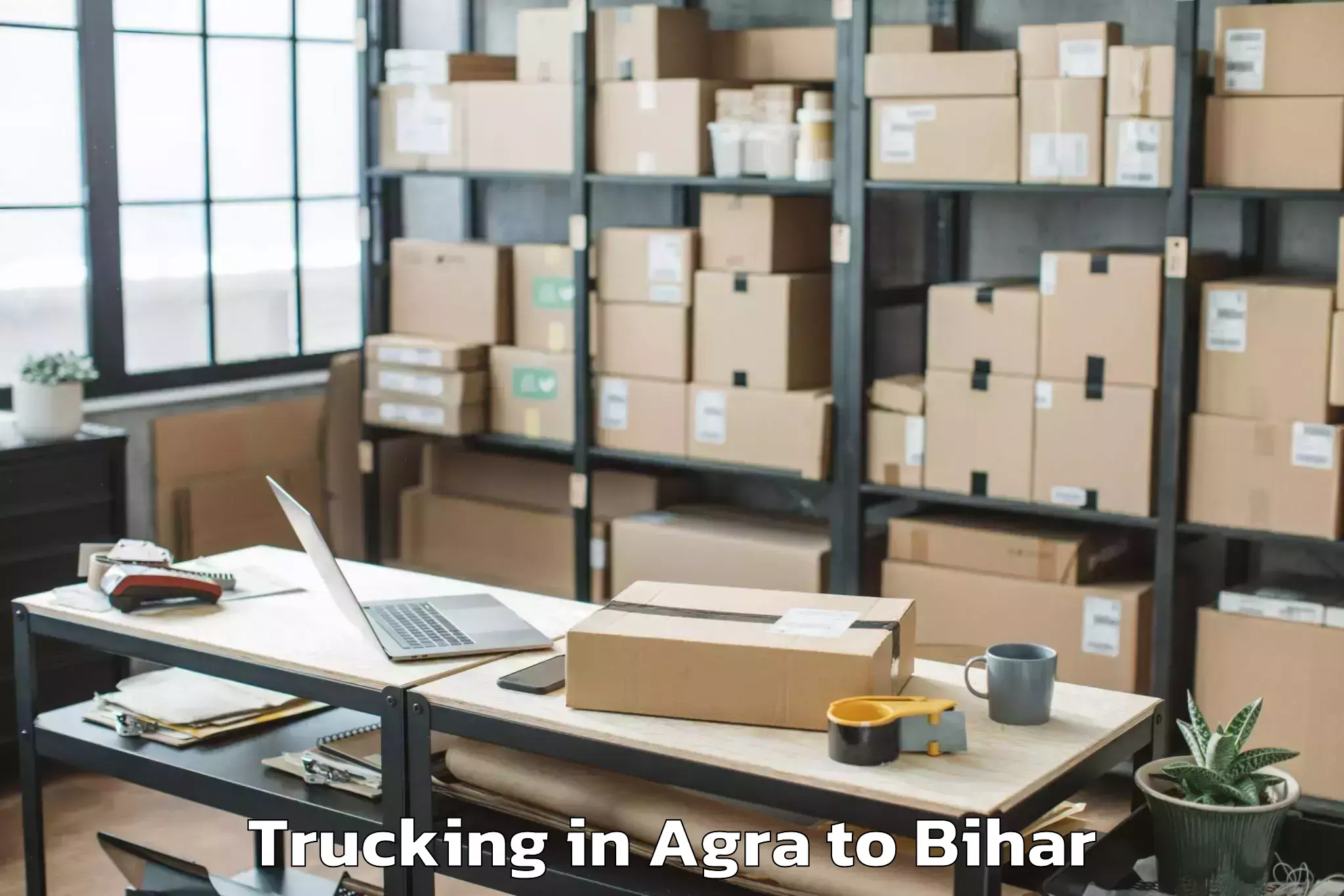 Top Agra to Lakri Nabiganj Trucking Available